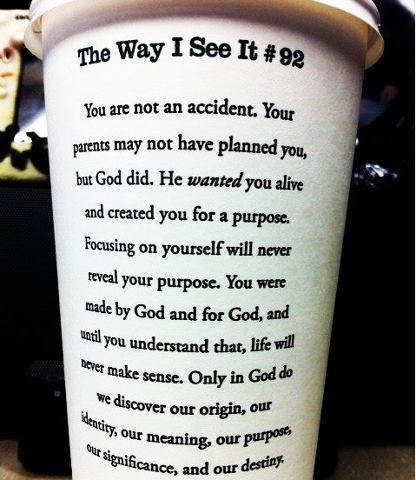 God didn't make a mistake when He made you. You need to see yourself as God sees you.